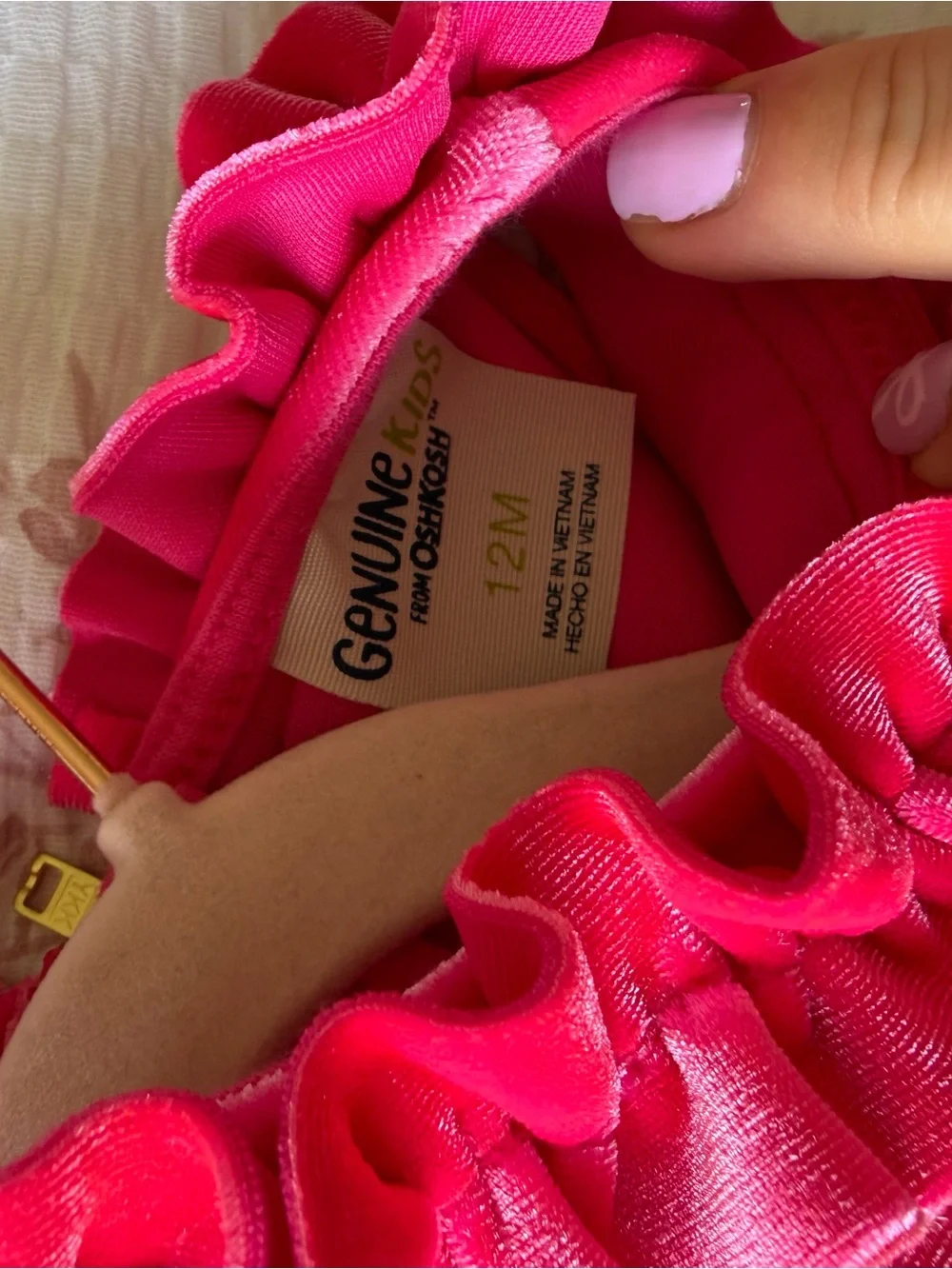 OshKosh B'gosh Pink Ruffled Formal Dress